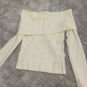 Wilfred Ribbed Cream Top